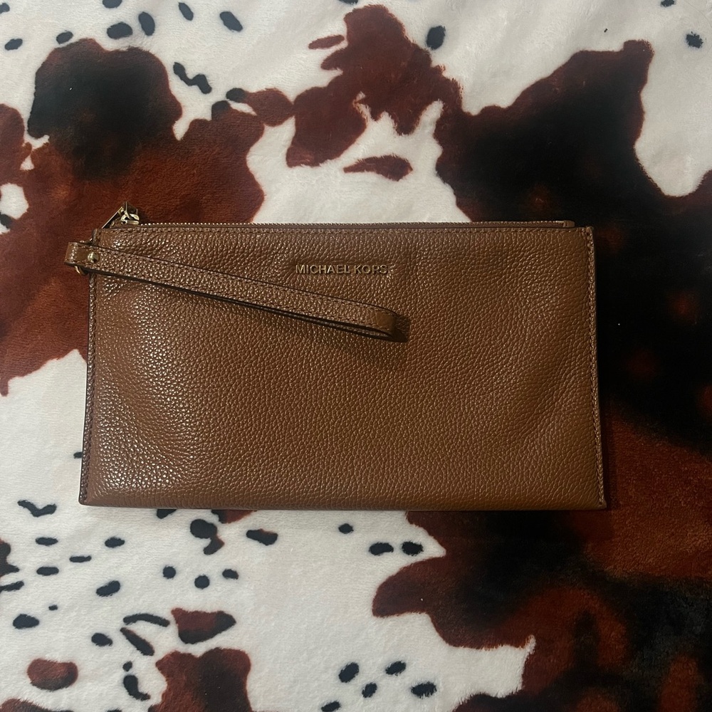 Michael Kors Tan Leather Men's Clutch